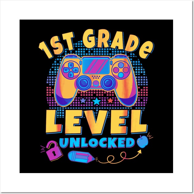 1st grade level unlocked controller Wall Art by Mega-st